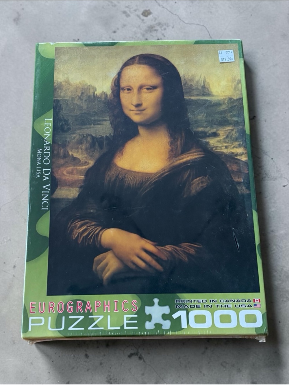 EUROGRAPHICS, MONA LISA DA VINCI 1000-PIECE PUZZLE, NEW SEALED